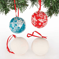 Decorate your own Christmas Baubles